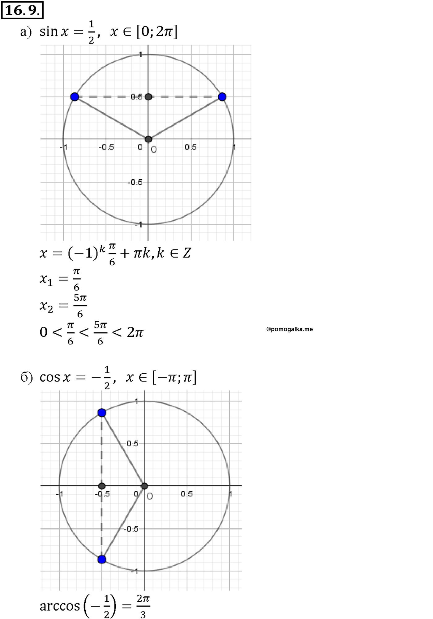 задача №16.9 алгебра 10-11 класс Мордкович