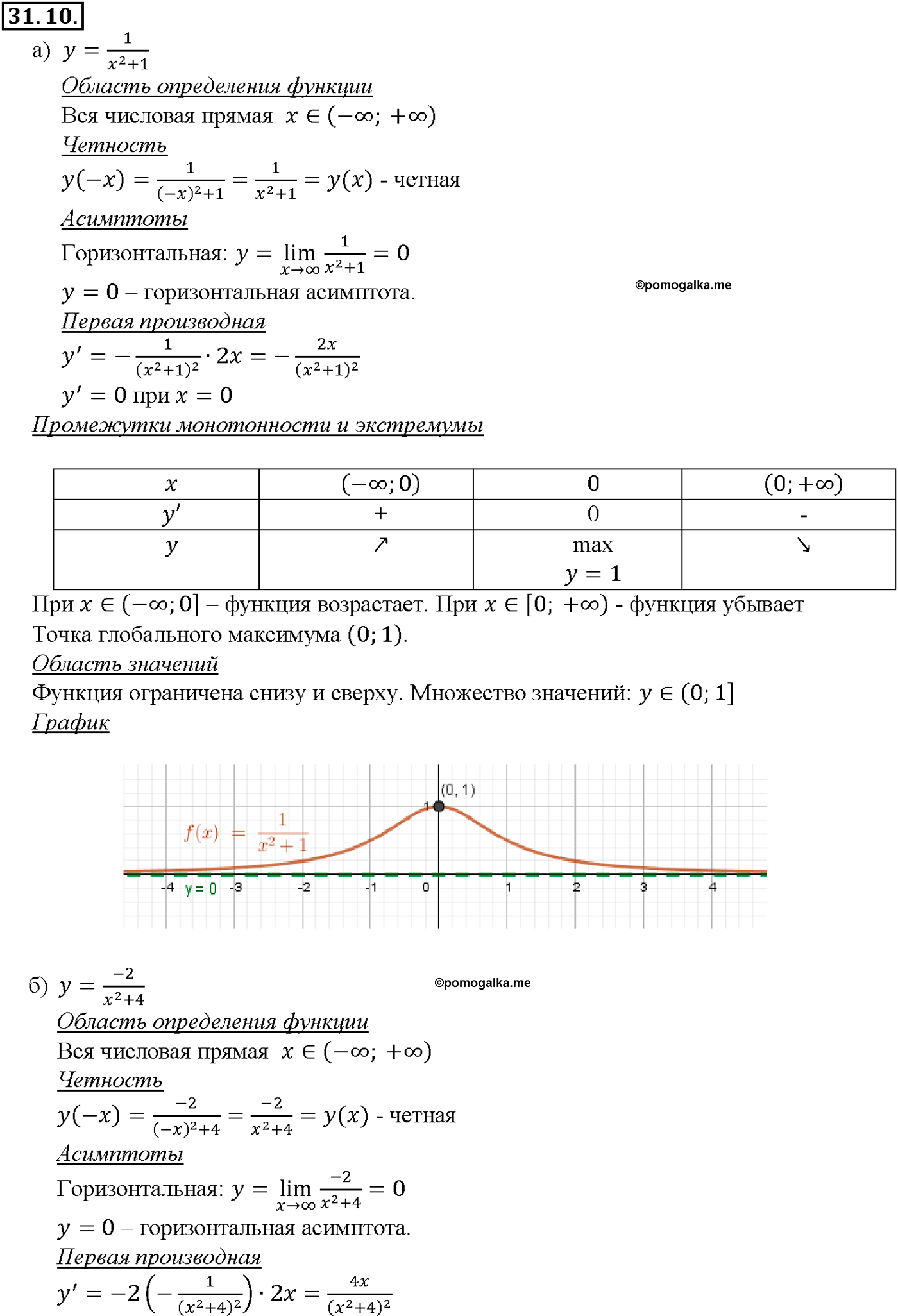 задача №31.10 алгебра 10-11 класс Мордкович