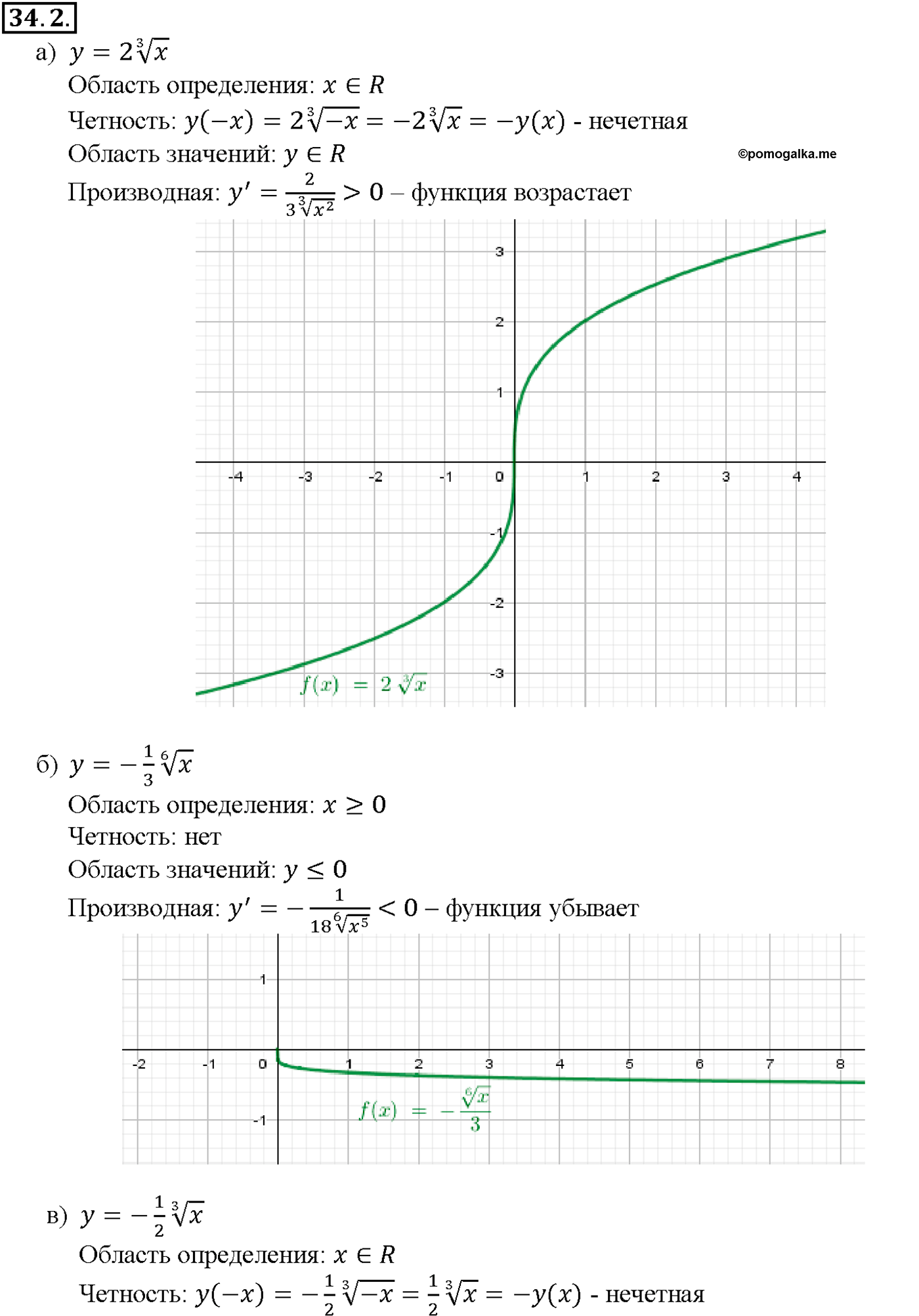 задача №34.2 алгебра 10-11 класс Мордкович