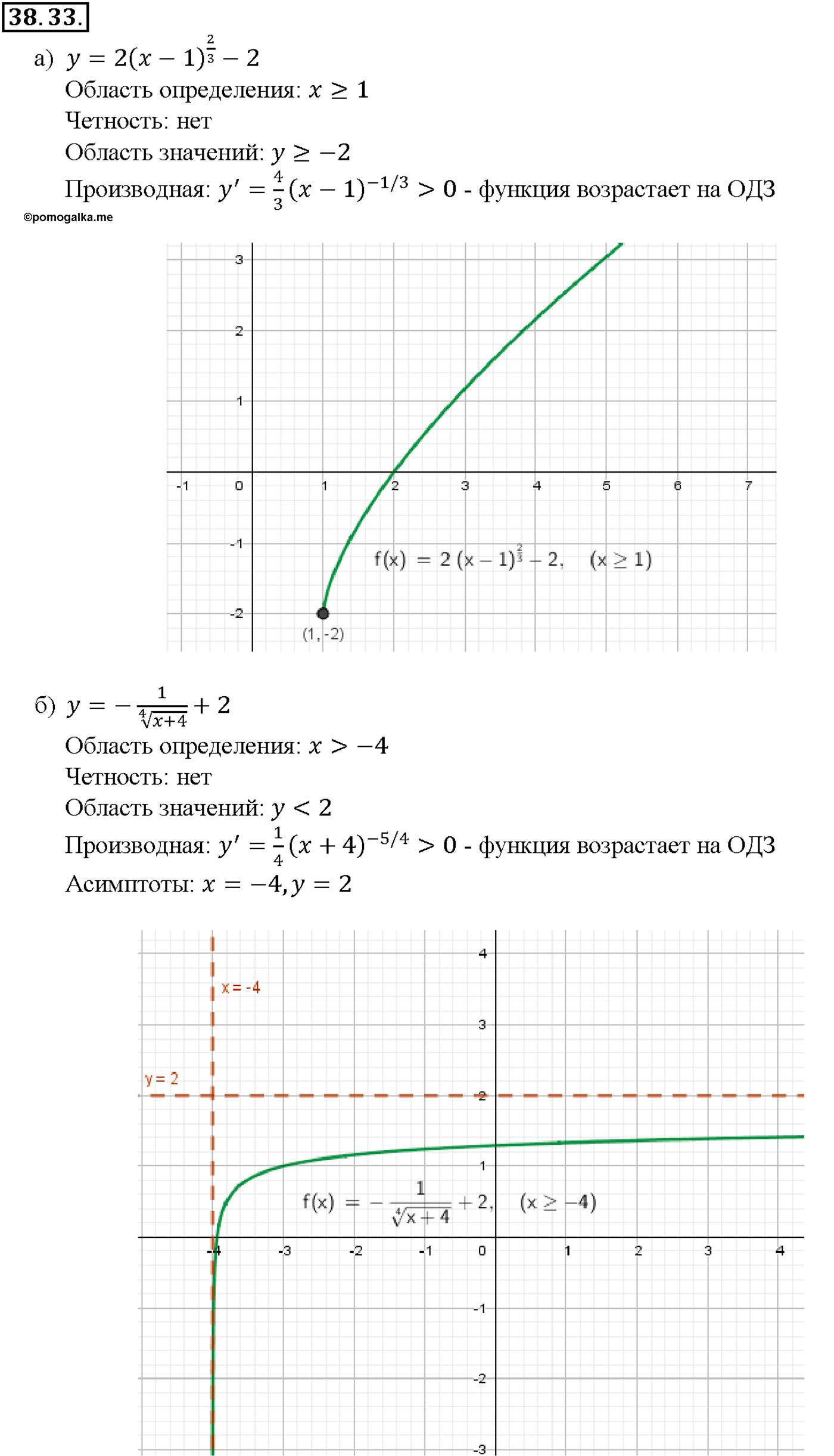 задача №38.33 алгебра 10-11 класс Мордкович