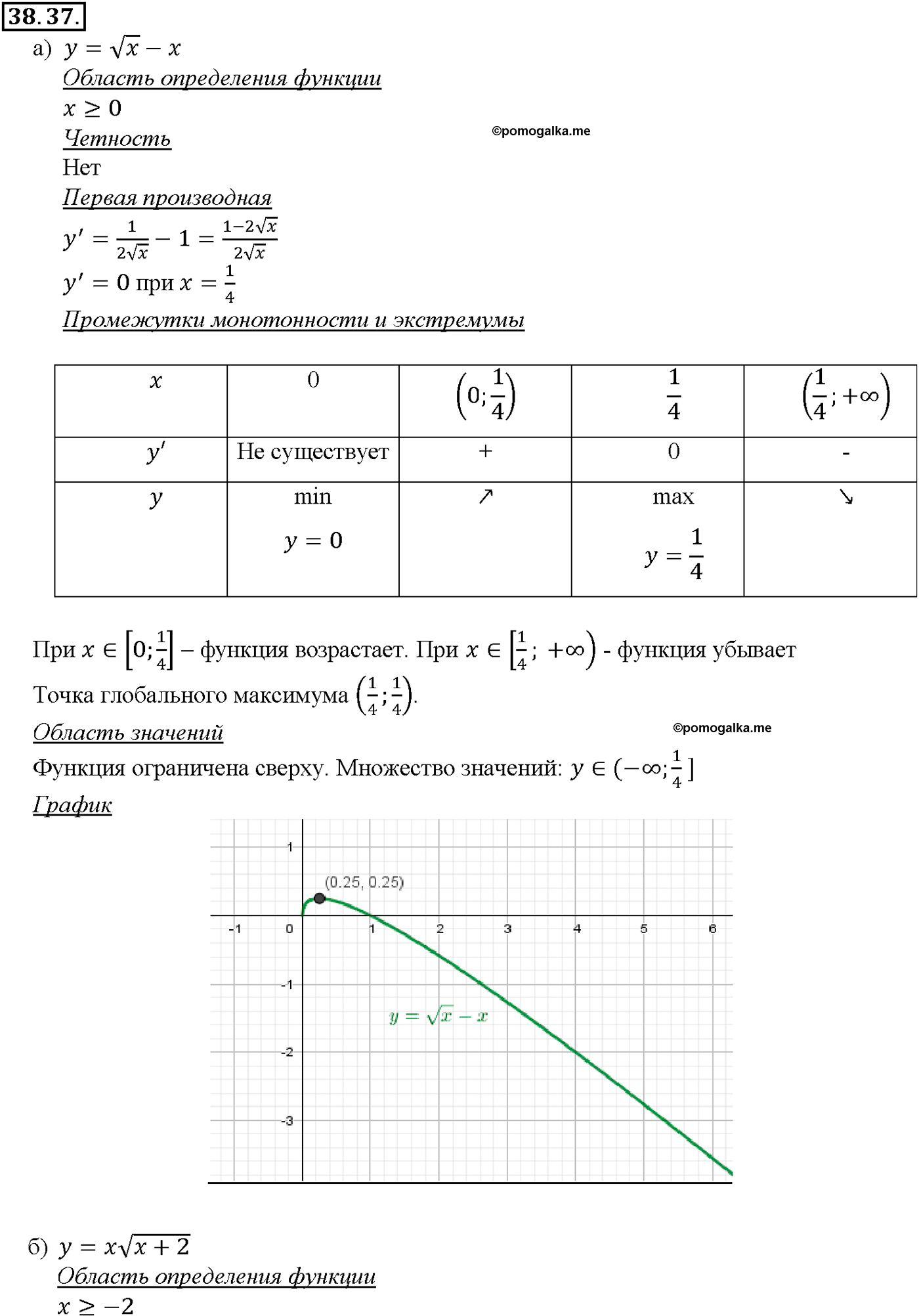 задача №38.37 алгебра 10-11 класс Мордкович