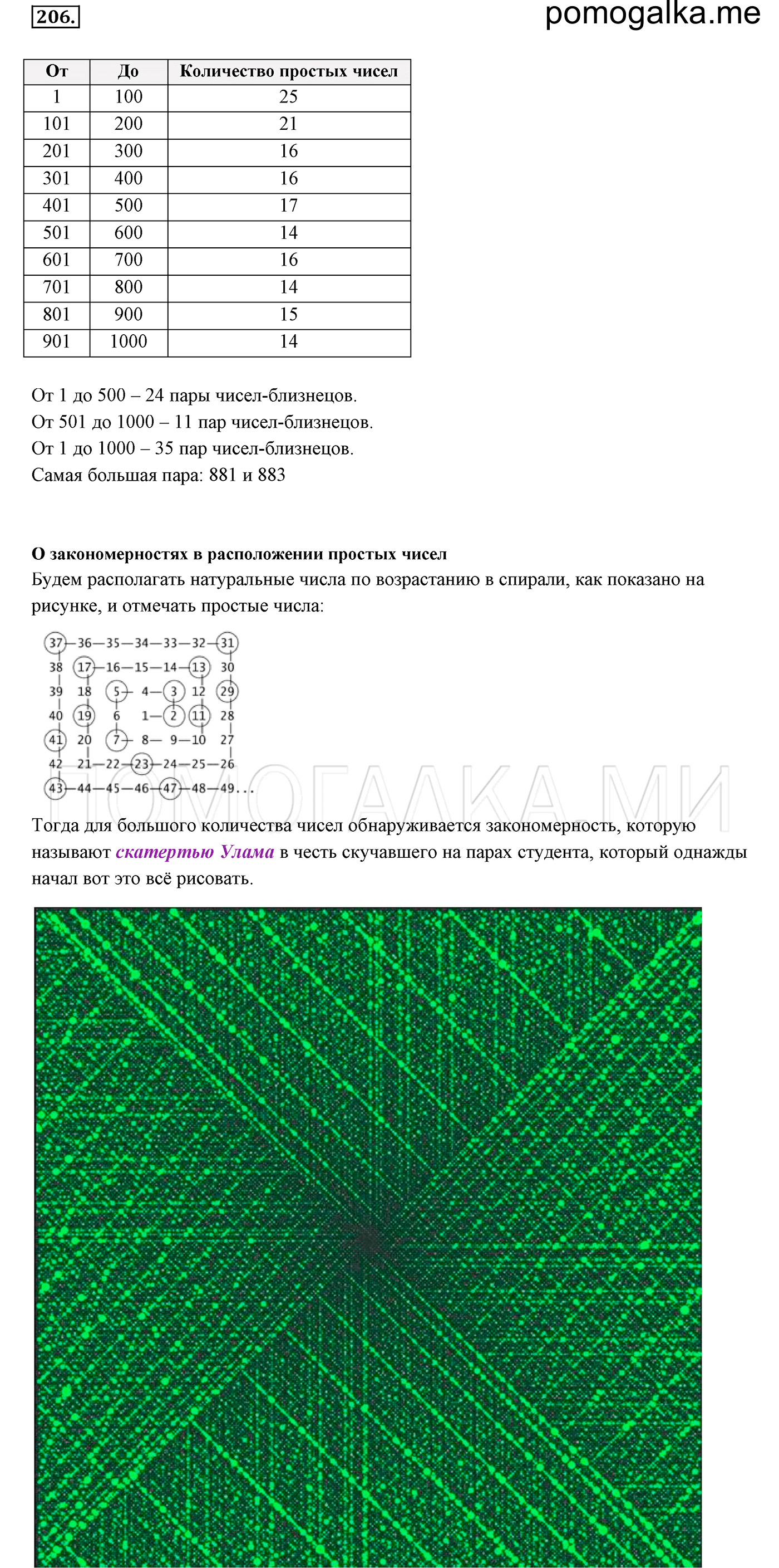 задача №206 математика 6 класс Виленкин Часть 1