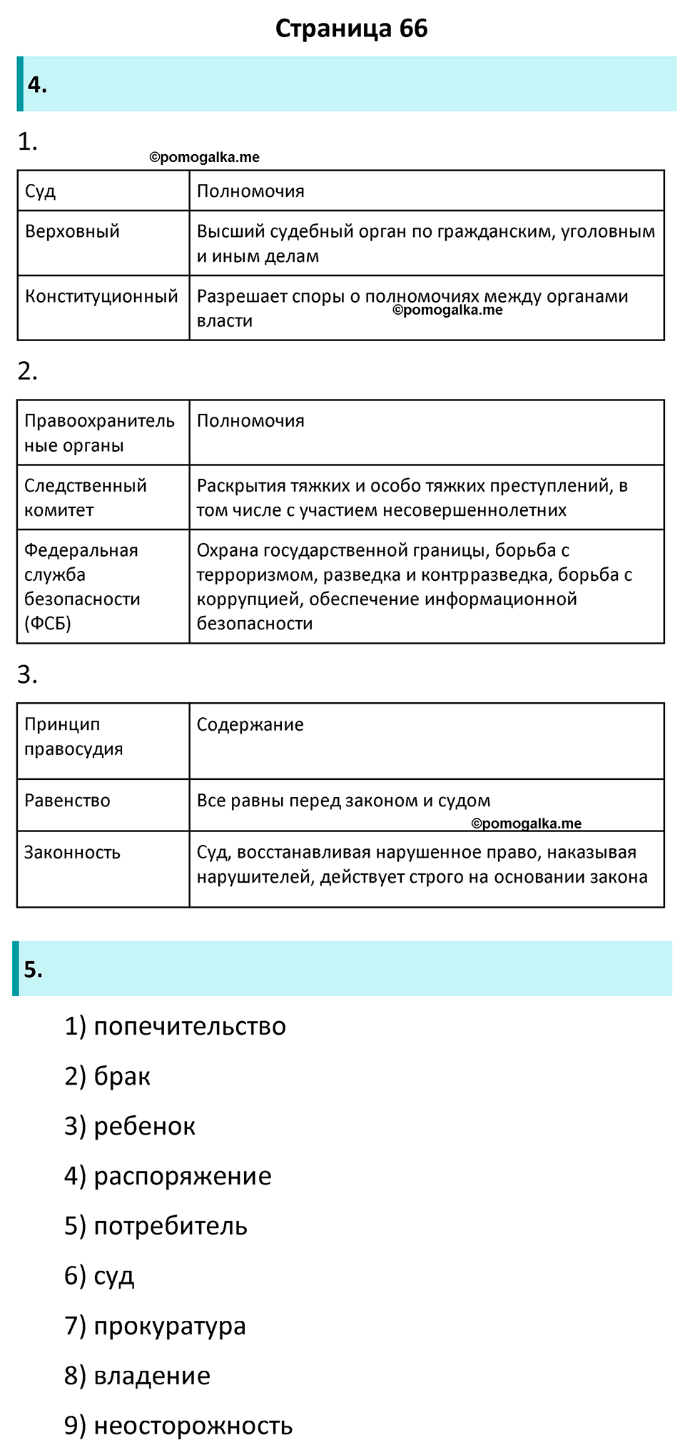 страница 66 рабочая тетрадь по обществознанию 7 класс Лобанова 2023 год