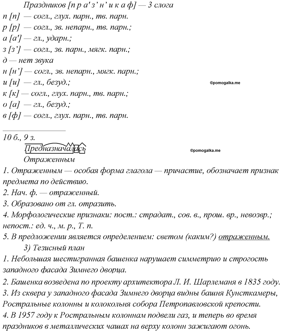 Глава 2. Упражнение №101 русский язык 7 класс Шмелев