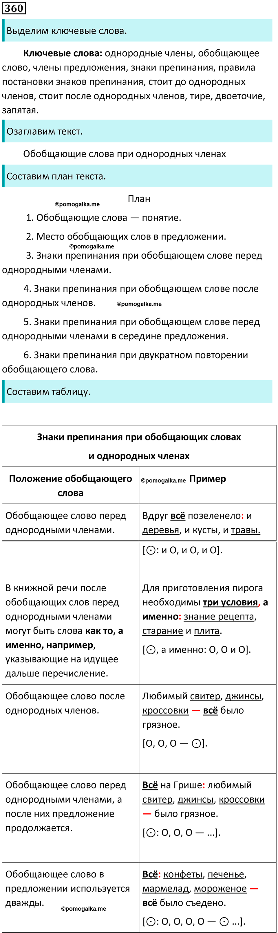 разбор упражнения №360 русский язык 8 класс Бархударов 2023 год