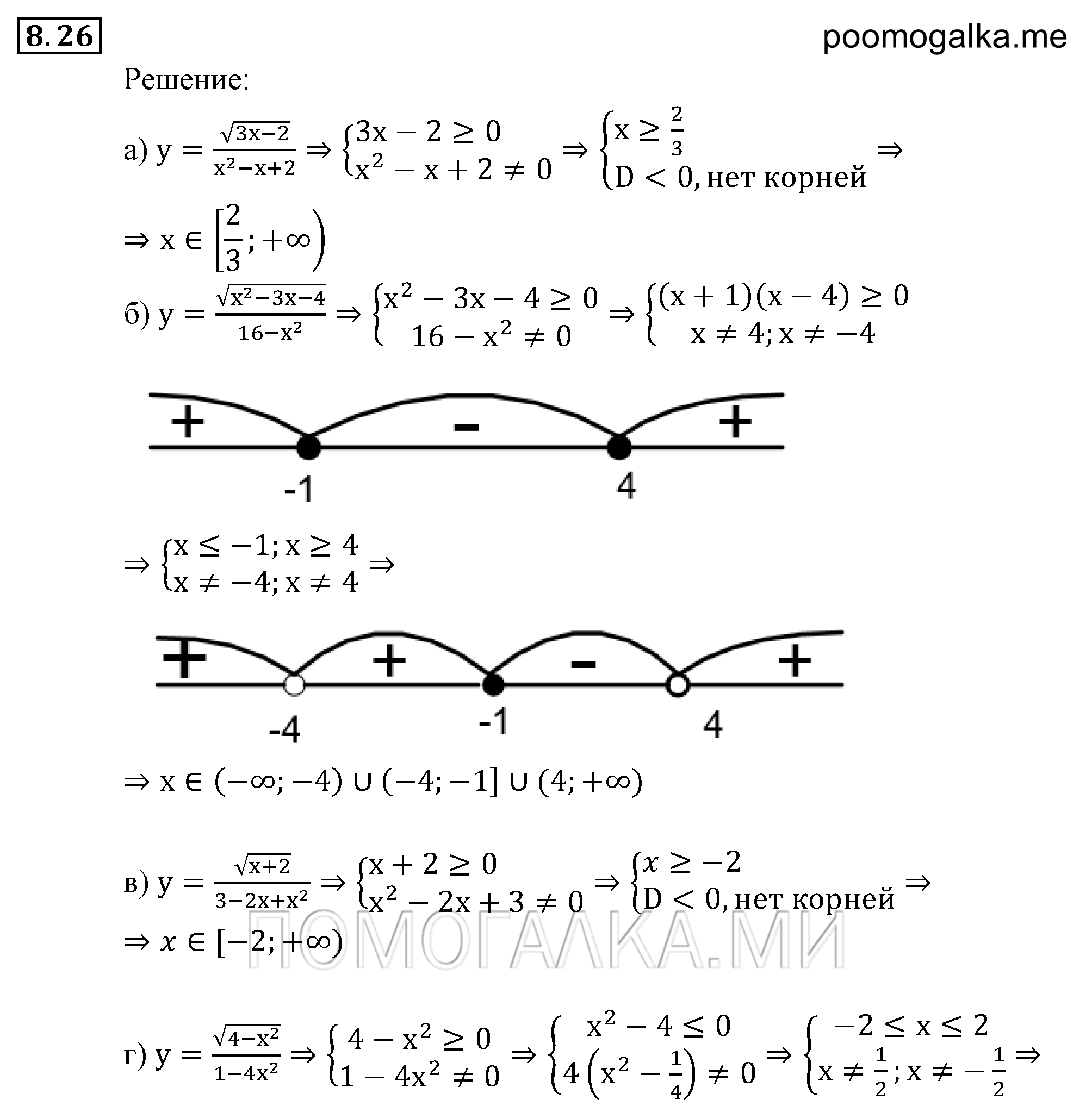страница 60 задача 8.26 алгебра 9 класс Мордкович 2010 год