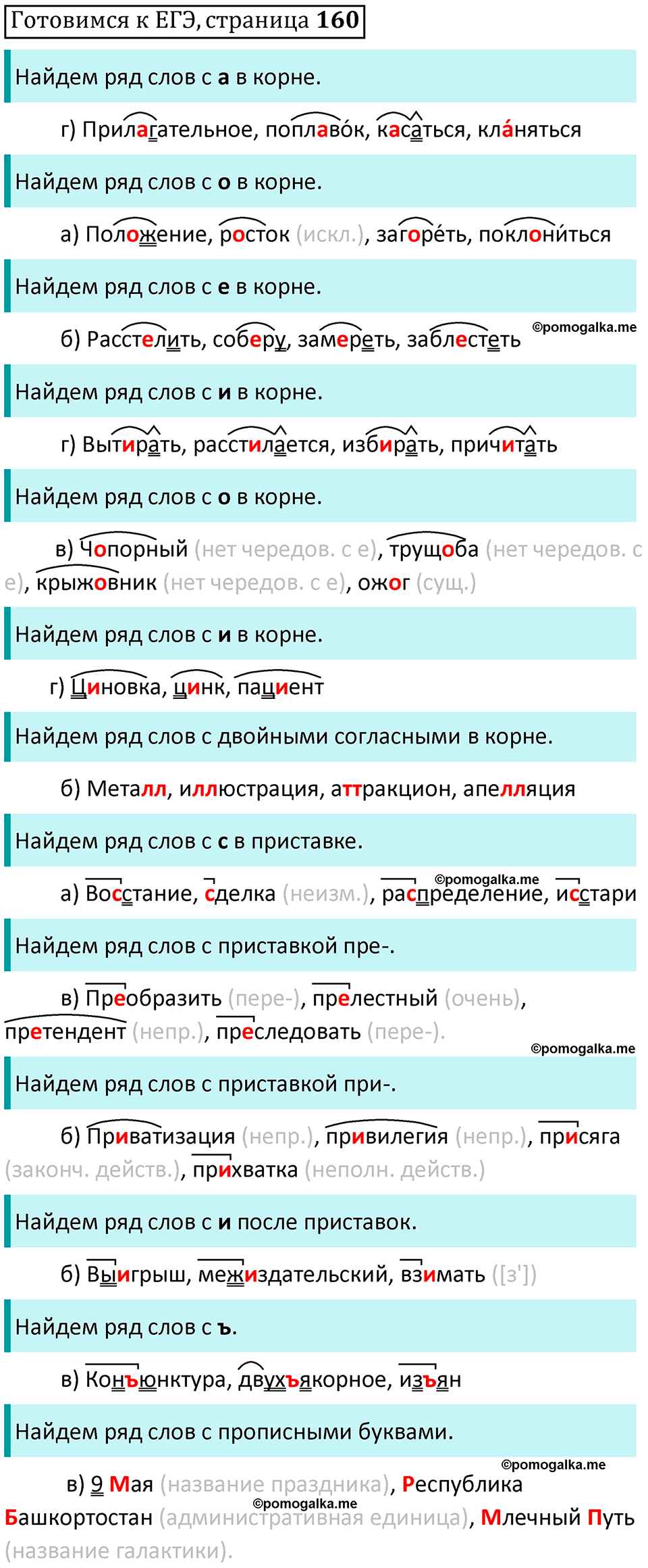 часть 1 страница 160 Готовимся к ЕГЭ русский язык 10-11 класс Гольцова 2022 год