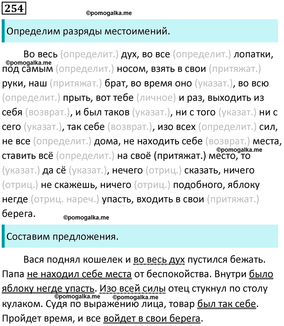 часть 1 страница 238 упражнение 254 русский язык 10-11 класс Гольцова 2022 год