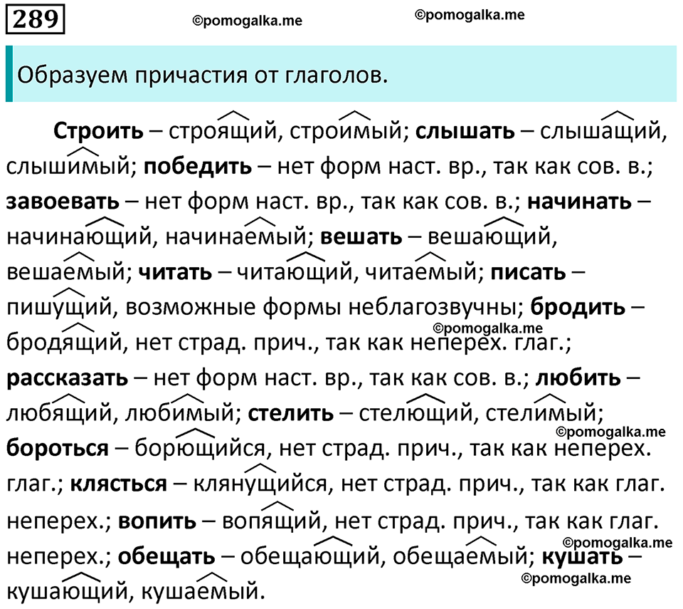 часть 1 страница 268 упражнение 289 русский язык 10-11 класс Гольцова 2022 год