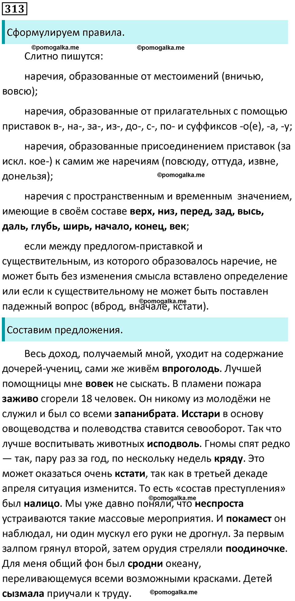 часть 1 страница 292 упражнение 313 русский язык 10-11 класс Гольцова 2022 год