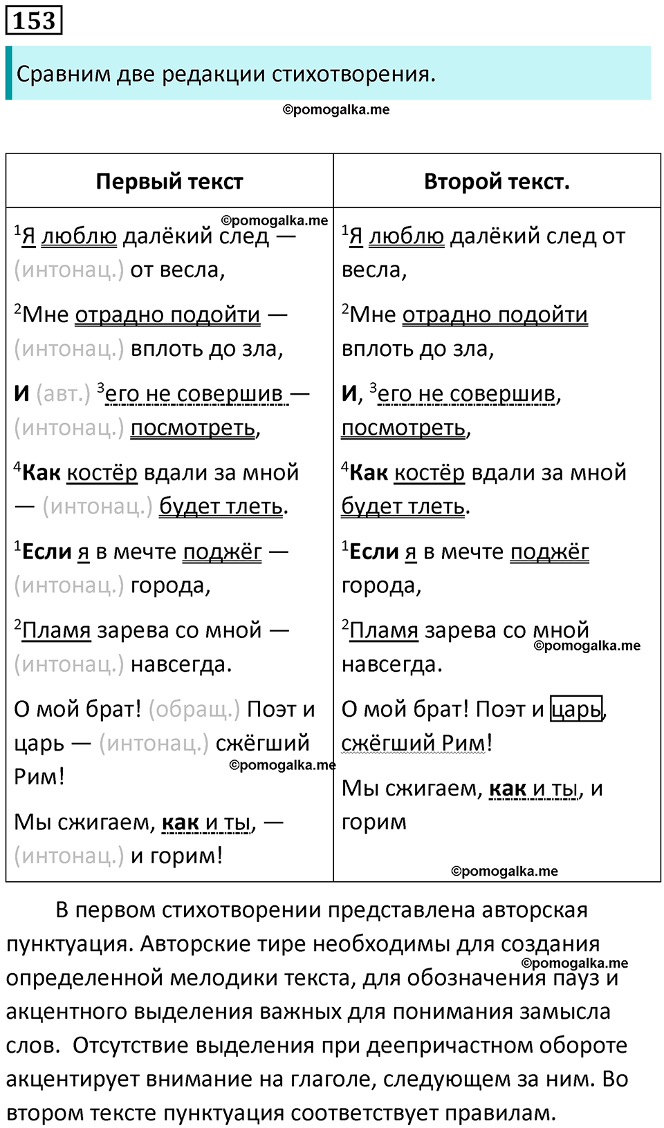 часть 2 страница 219 упражнение 153 русский язык 10-11 класс Гольцова 2022 год