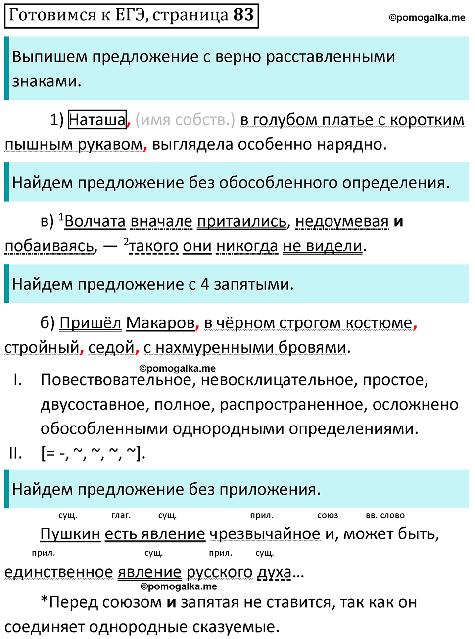 часть 2 страница 83 Готовимся к ЕГЭ русский язык 10-11 класс Гольцова 2022 год