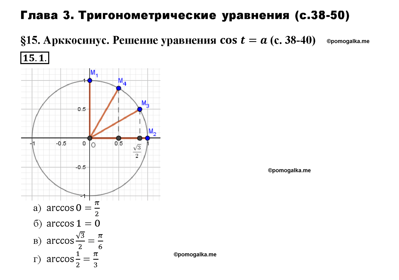 задача №15.1 алгебра 10-11 класс Мордкович