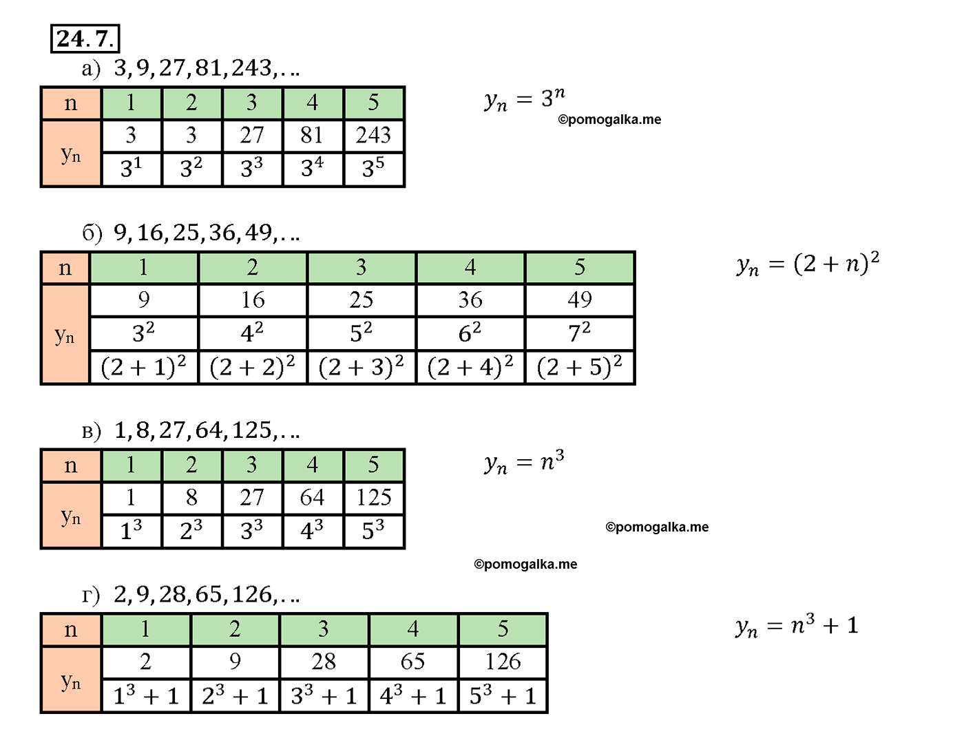 задача №24.7 алгебра 10-11 класс Мордкович