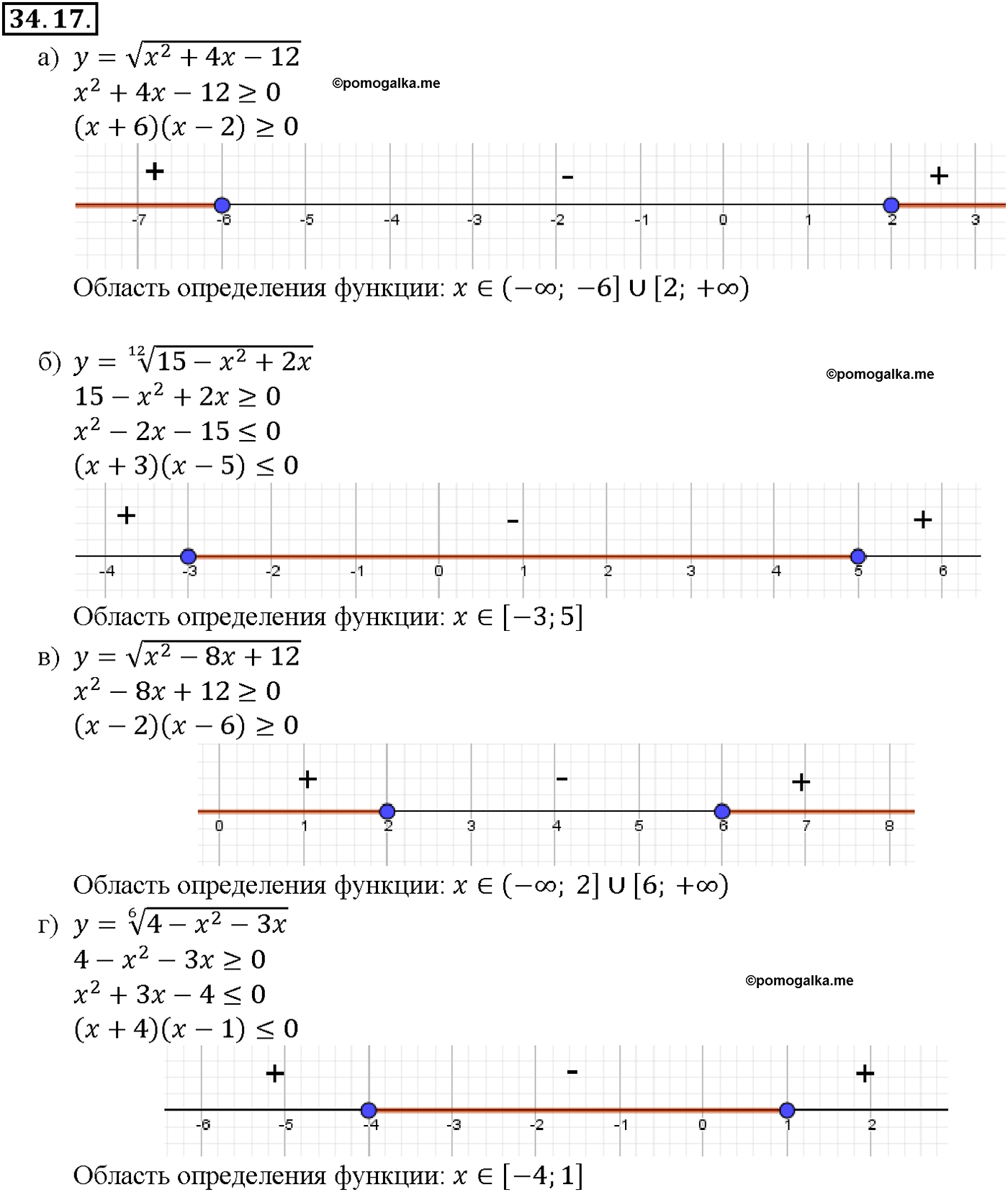 задача №34.17 алгебра 10-11 класс Мордкович