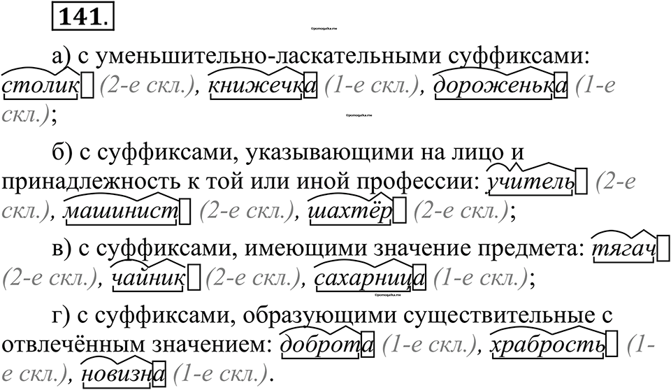 страница 76 упражнение 141 русский язык 10-11 класс Рыбченкова учебник 2026 год