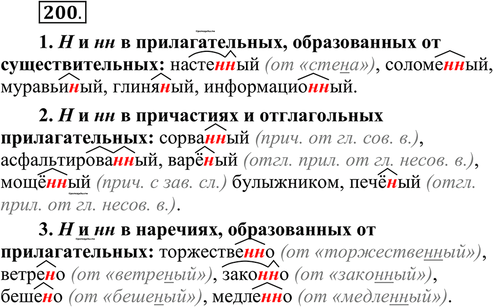 страница 96 упражнение 200 русский язык 10-11 класс Рыбченкова учебник 2026 год