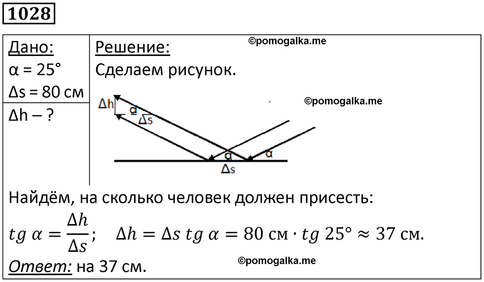 страница 137 номер 1028 физика 10-11 класс сборник задач Рымкевича 2024 год
