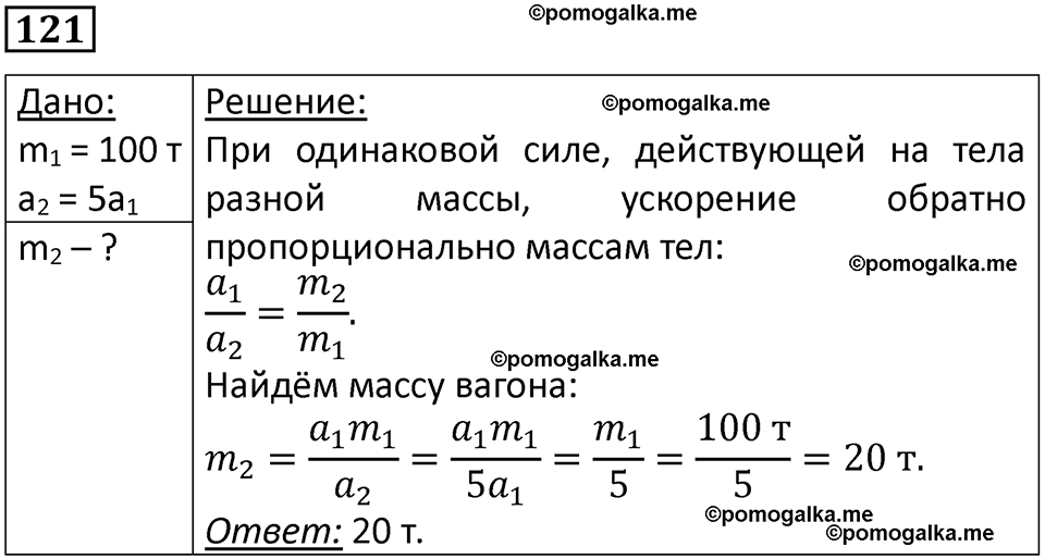 страница 23 номер 121 физика 10-11 класс сборник задач Рымкевича 2024 год