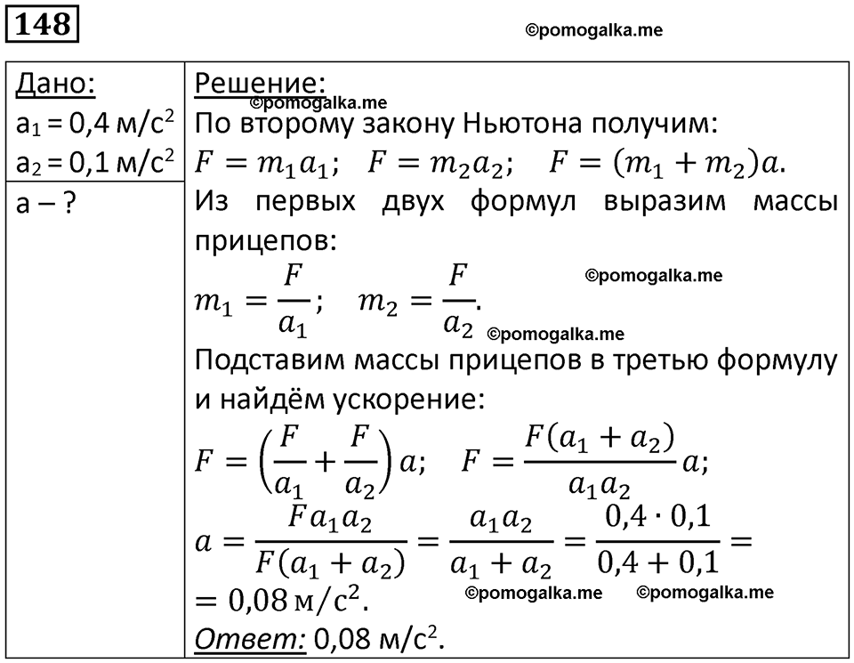 страница 26 номер 148 физика 10-11 класс сборник задач Рымкевича 2024 год