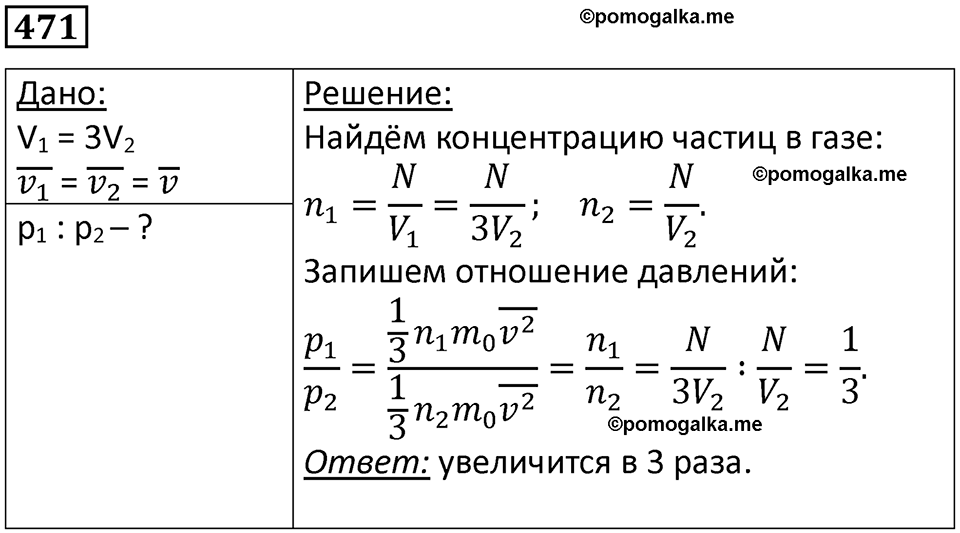 страница 65 номер 471 физика 10-11 класс сборник задач Рымкевича 2024 год