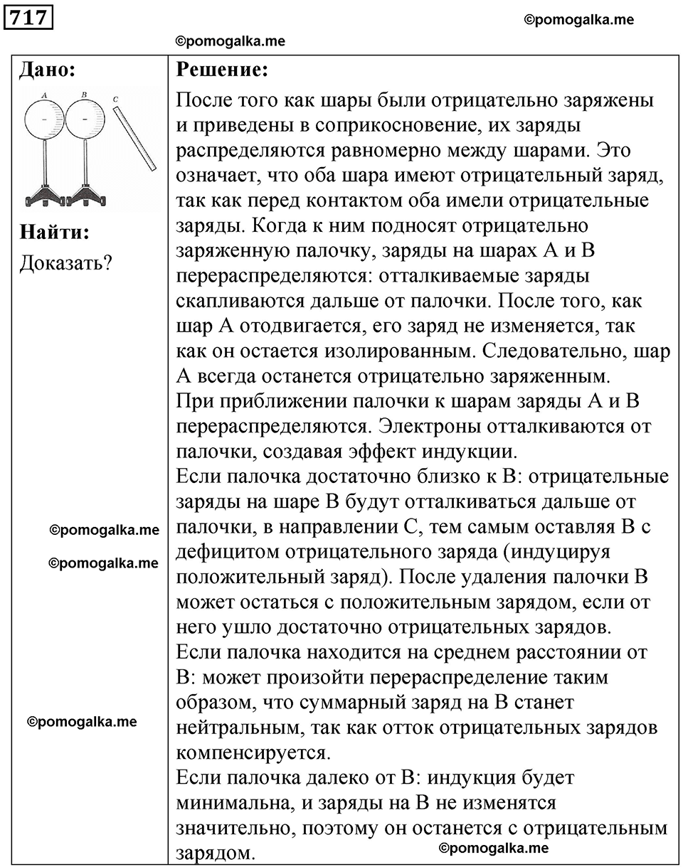 страница 93 номер 717 физика 10-11 класс сборник задач Рымкевича 2024 год