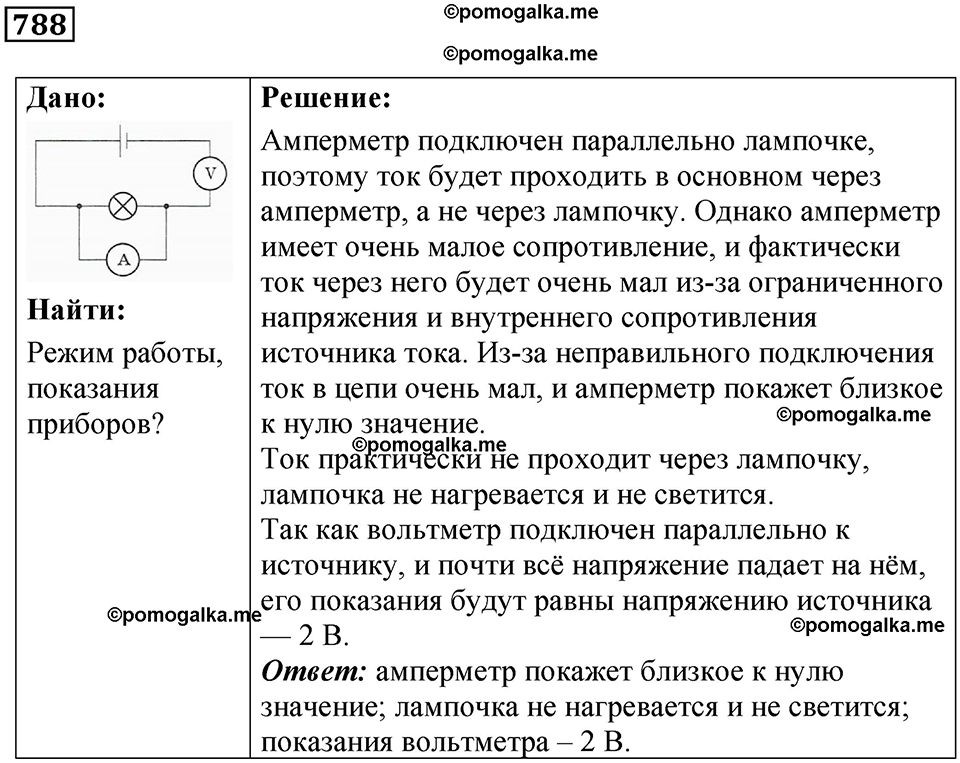 страница 102 номер 788 физика 10-11 класс сборник задач Рымкевича 2024 год