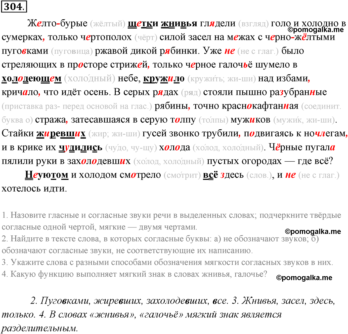 упражнение №304 русский язык 10-11 класс Власенков