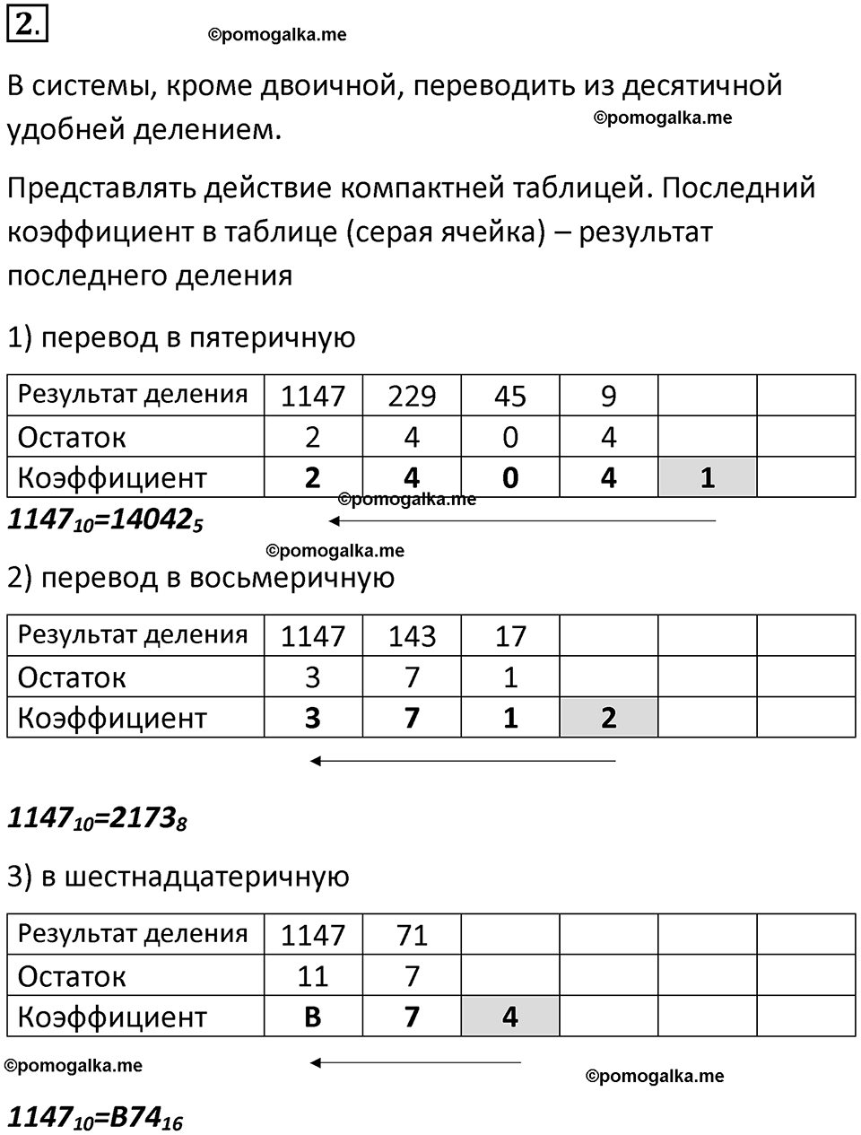 страницы 118-120 параграф 11 номер 2 класс Босова 2024 год