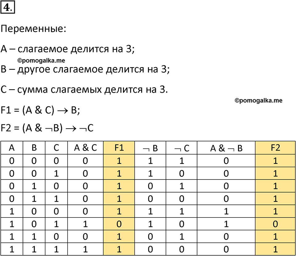 страницы 195-197 параграф 19 номер 4 класс Босова 2024 год
