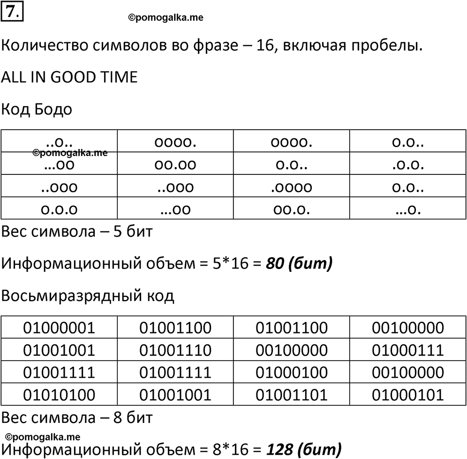 страницы 28-29 параграф 2 номер 7 класс Босова 2024 год