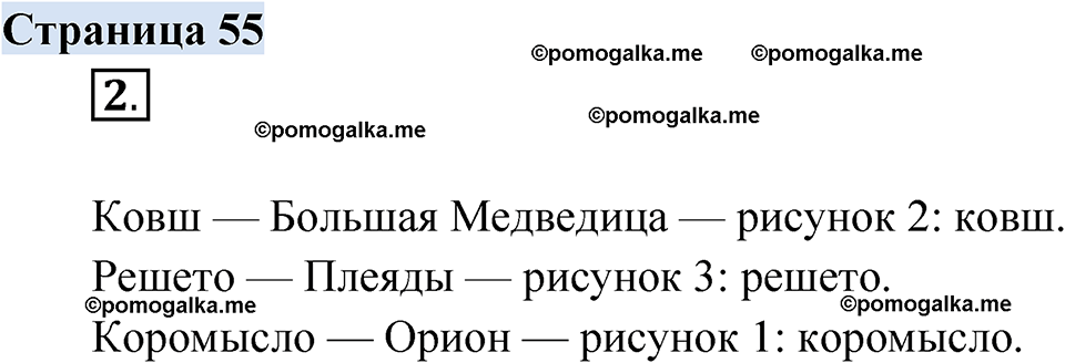 страница 55 русский родной язык 2 класс Александрова 2023 год