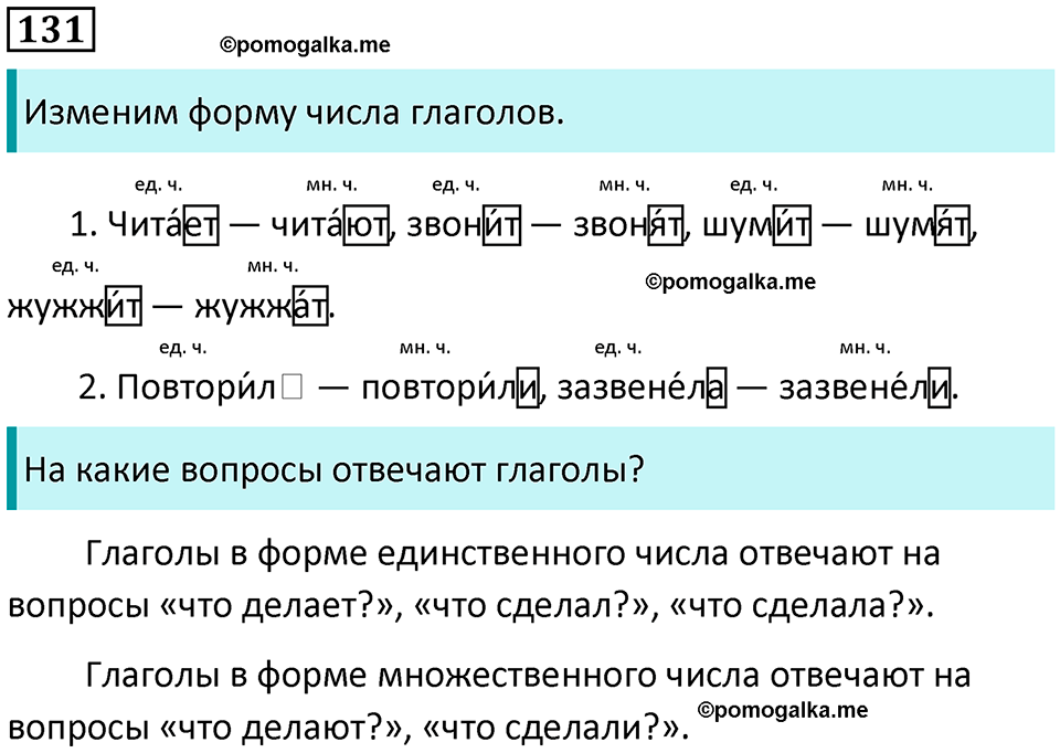 часть 2 упражнение 131 русский язык 2 класс Канакина, Горецкий 2024 год