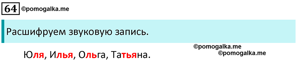 часть 2 упражнение 64 русский язык 2 класс Канакина, Горецкий 2024 год