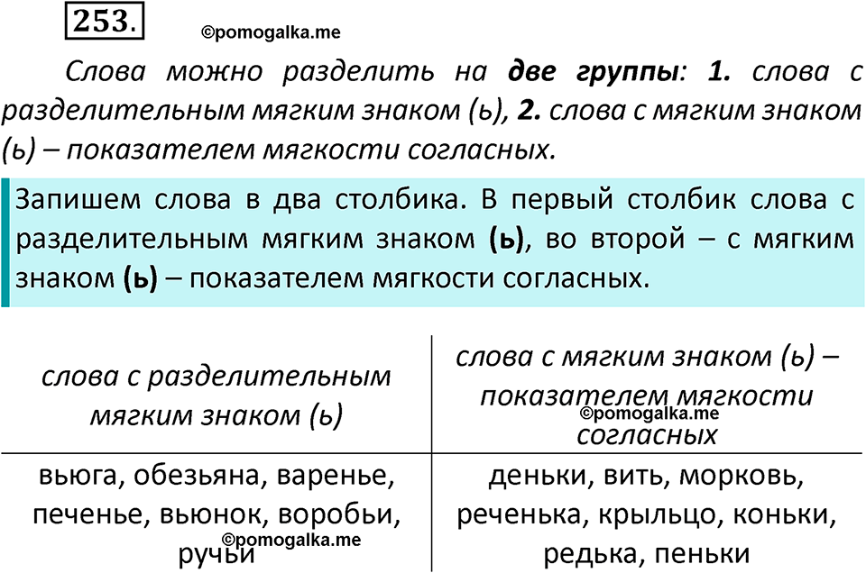 часть 1 страница 137 упражнение 253 русский язык 2 класс Климанова 2023 год