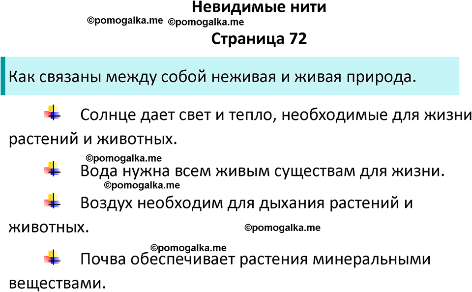 часть 1 страница 72 окружающий мир 2 класс Плешаков учебник 2024 год