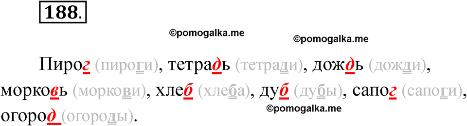 часть 1 страница 113 упражнение 188 русский язык 2 класс Рамзаева 2025