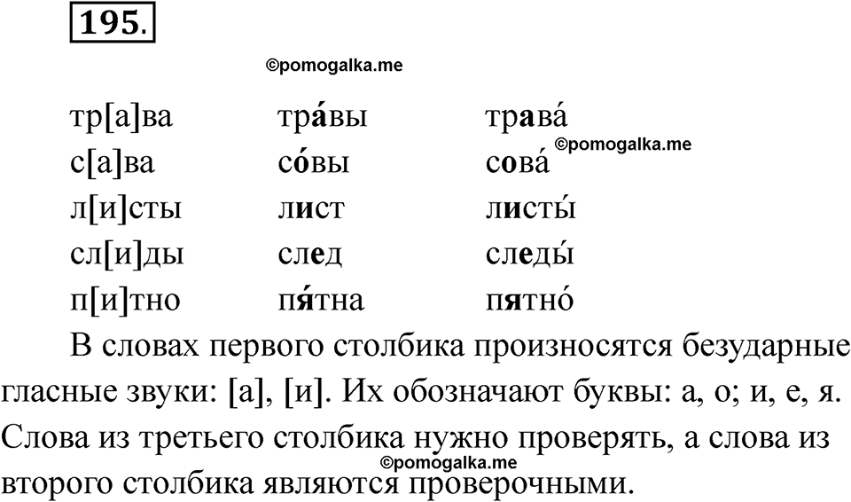 часть 1 страница 118 упражнение 195 русский язык 2 класс Рамзаева 2025
