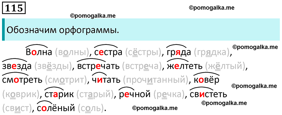 часть 1 страница 63 упражнение 115 русский язык 3 класс Канакина, Горецкий 2024