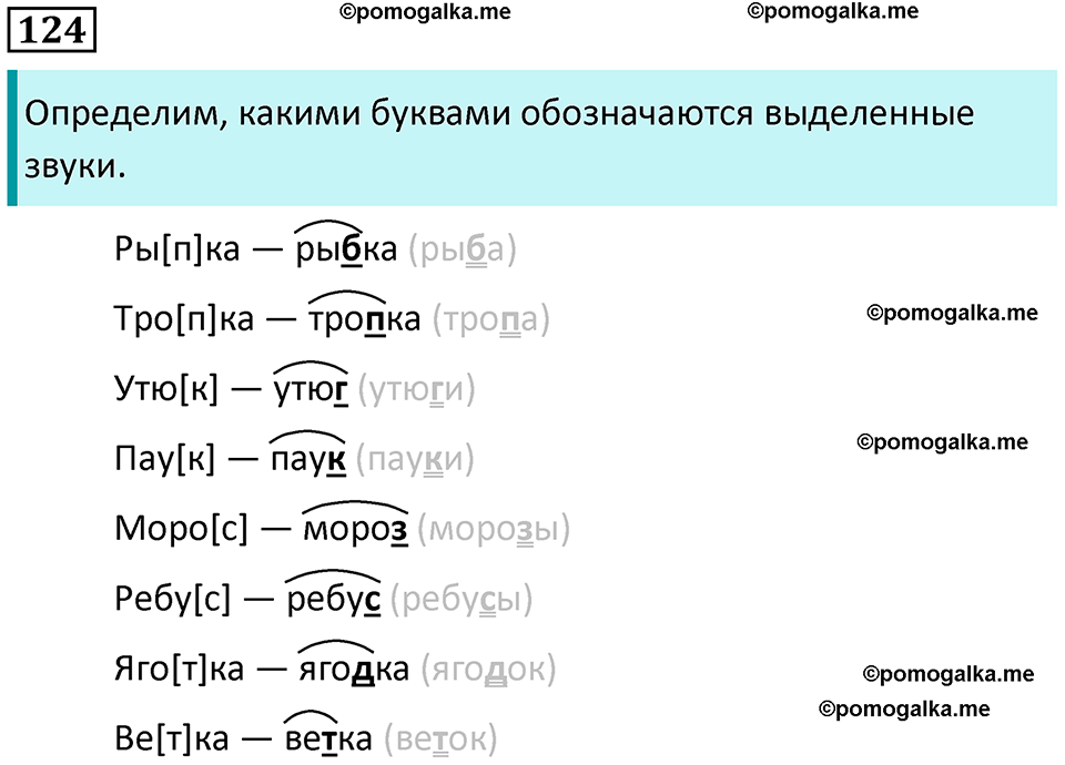 часть 1 страница 67 упражнение 124 русский язык 3 класс Канакина, Горецкий 2024