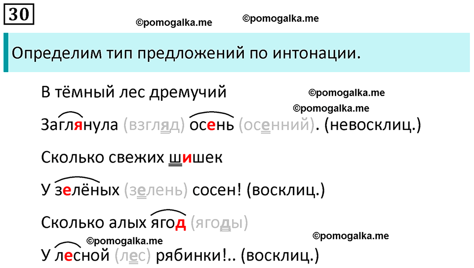 часть 1 страница 21 упражнение 30 русский язык 3 класс Канакина, Горецкий 2024