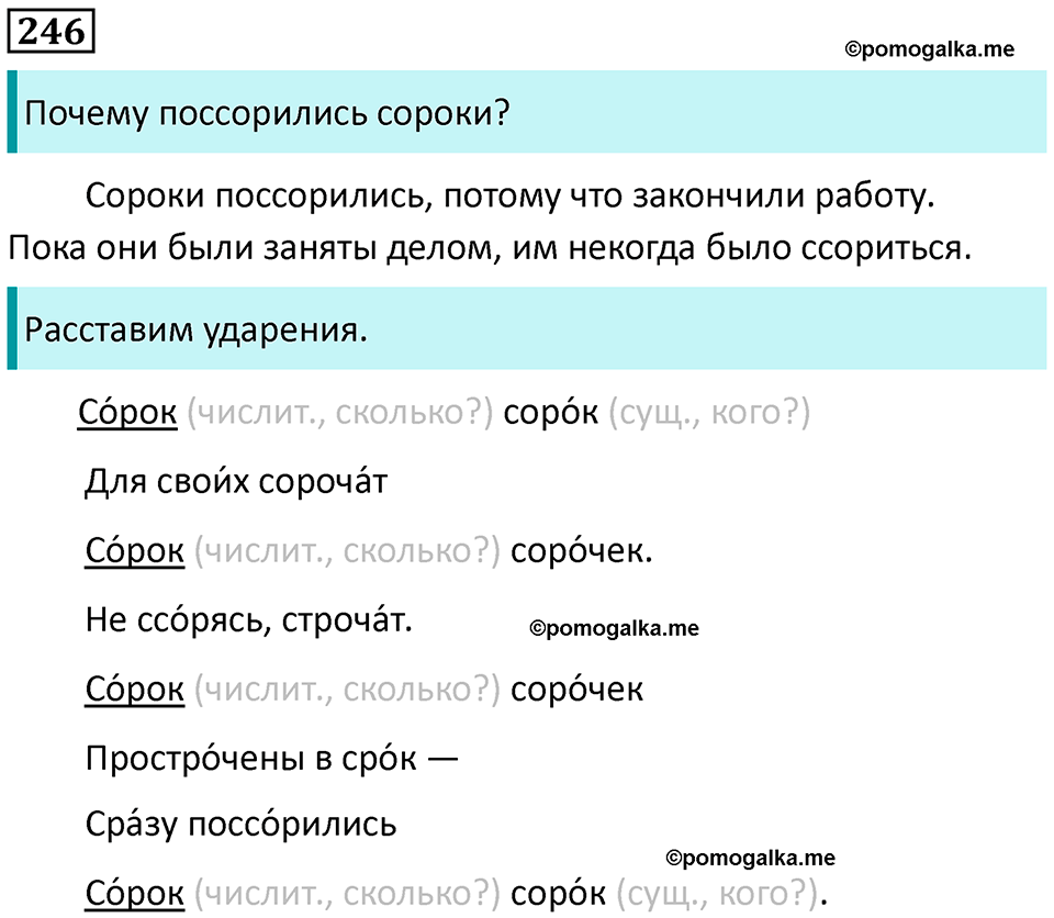 часть 2 страница 133 упражнение 246 русский язык 3 класс Канакина, Горецкий 2024