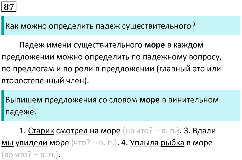 часть 2 страница 48 упражнение 87 русский язык 3 класс Канакина, Горецкий 2024