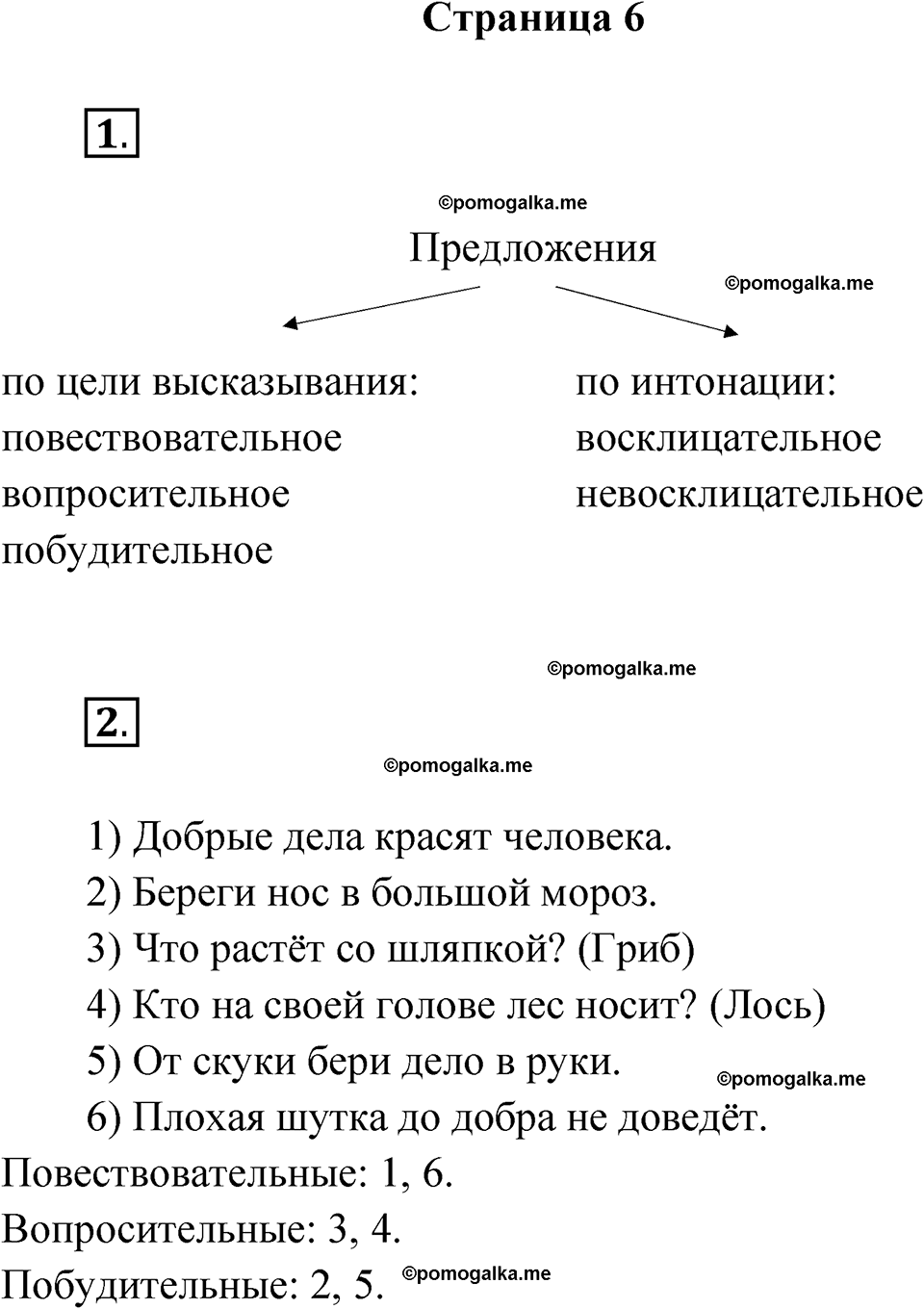 страница 6 русский язык 3 класс Канакина проверочные работы 2024 год