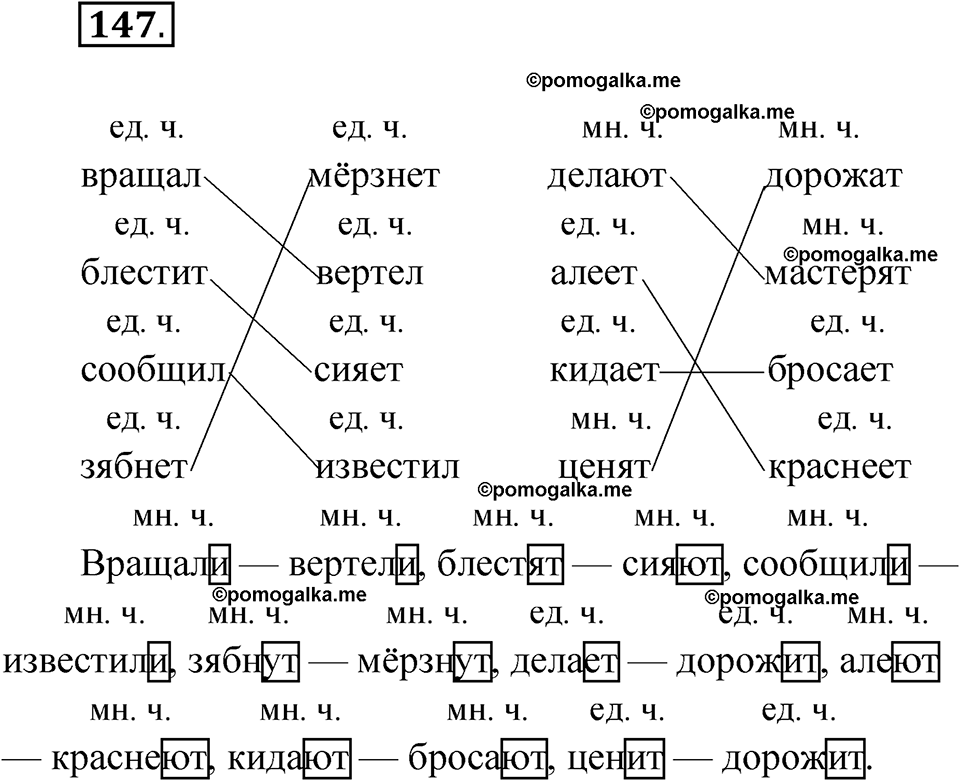 часть 2 упражнение 147 русский язык 3 класс Канакина рабочая тетрадь 2025 год