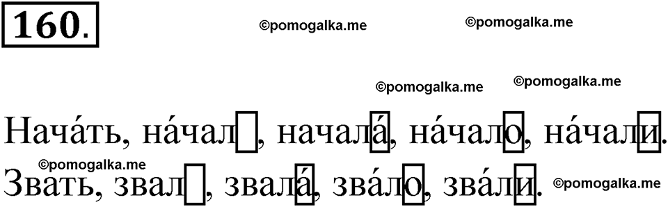 часть 2 упражнение 160 русский язык 3 класс Канакина рабочая тетрадь 2025 год