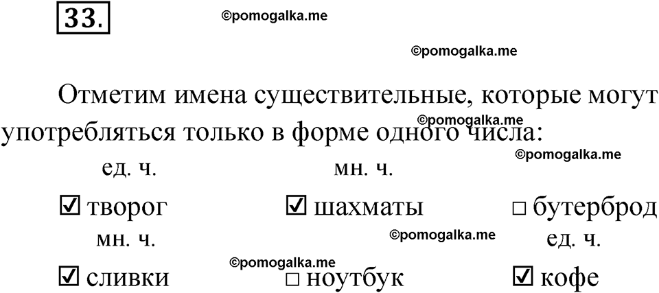 часть 2 упражнение 33 русский язык 3 класс Канакина рабочая тетрадь 2025 год