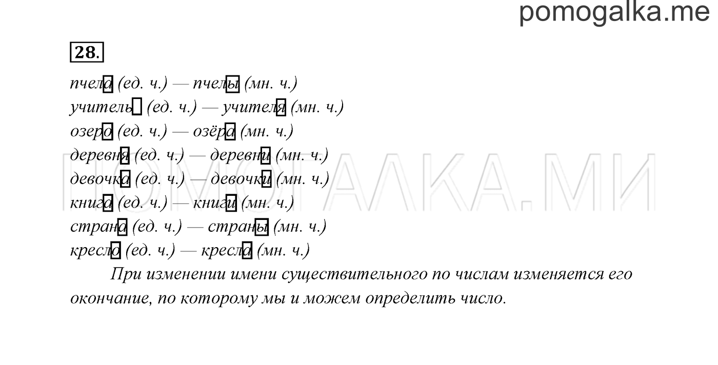 часть 2 страница 20 упражнение 28 русский язык 3 класс Канакина, Горецкий 2013