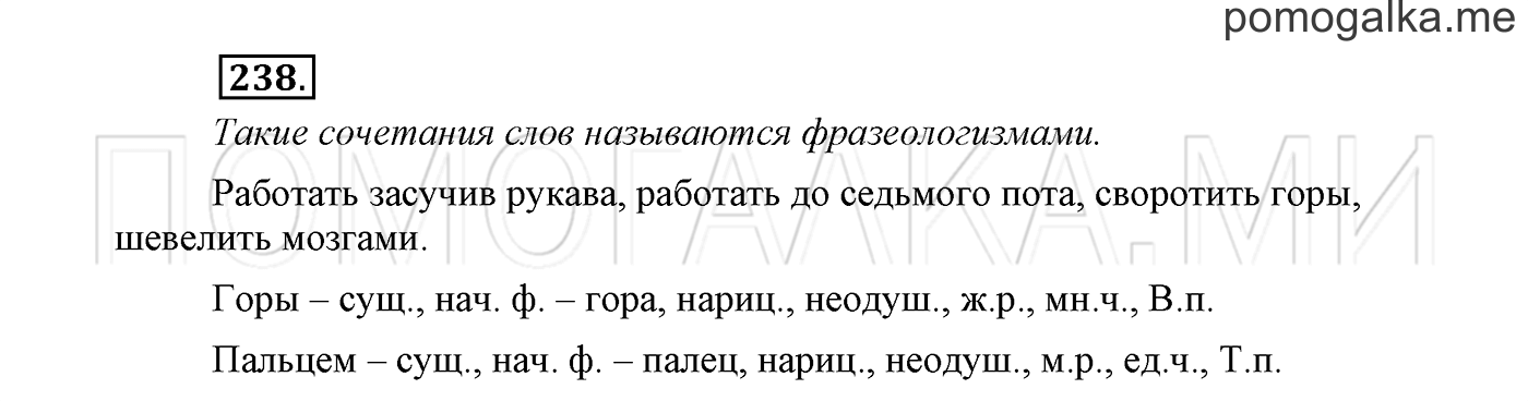 страница 135 Упражнение №238 русский язык 3 класс Климанова, Бабушкина часть 2