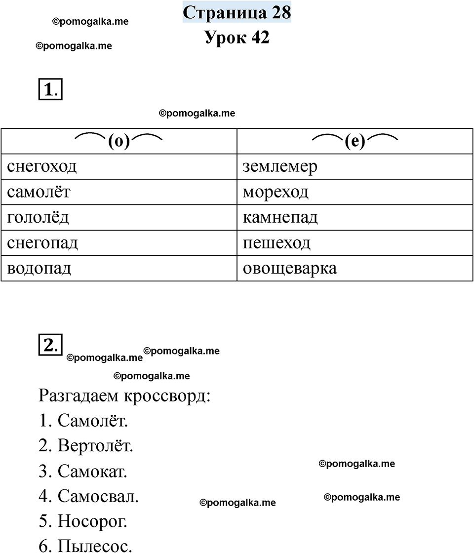 часть 1 страница 28 русский язык 3 класс Кузнецова рабочая тетрадь 2025 год